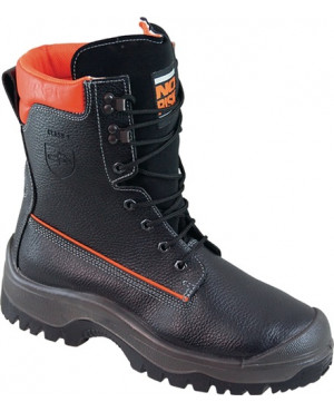 Forstsicherheitsstiefel NoRisk Gr.44 schwarz/orange Leder S3 EN20345/EN17249