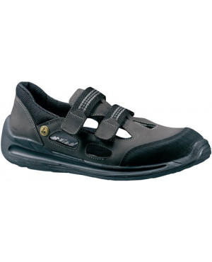 Sicherheitssandale Dragster-1240 Gr.44 braun/schwarz Leder S1 EN 20345