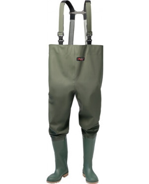 Wathose Gr.44 olivgrün PVC auf Polyester-Trägergewebe