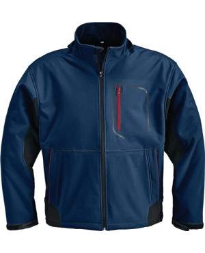 Softshelljacke Gr.XXL marine/schwarz/rot 93% PES/7% EL