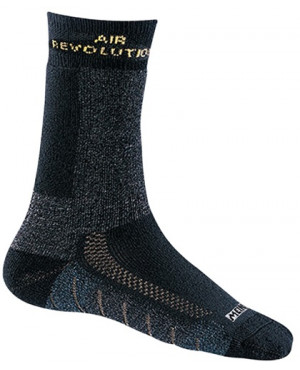 Funktionssocke Revolution Gr.40-43 anthrazit/gelb 54%PES/26%WV/10%CO/8%PA/2%EL