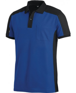 Poloshirt KONRAD Gr.L royal/schwarz 60%CO/40%PES FHB
