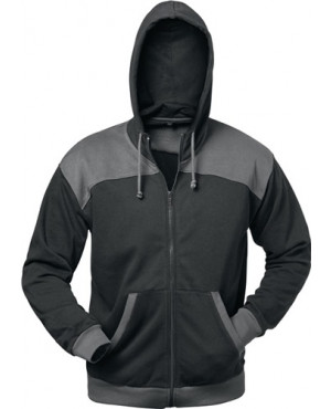 Sweatshirtjacke Florenz Gr.M schwarz/grau 80% CO/20% PES ELYSEE