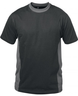 T-Shirt Madrid Gr.XL schwarz/grau 100% CO ELYSEE