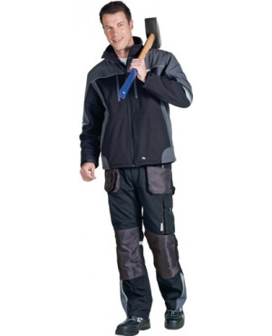 Softshelljacke Gr.XL schwarz/grau 94% PES/6% EL