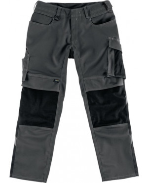 Unique Arbeitshose Mannheim Gr.C56 dunkelanthrazit/schwarz 65%PES/35%CO