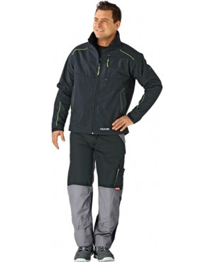 Softshelljacke Neon Gr.M grau/grün 100% PES