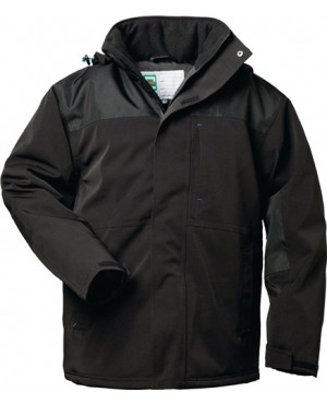 Wintersoftshellparka Mars Gr. XL schwarz/blau 94% PES/6% EL 1 St. ELYSEE