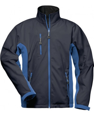 Softshelljacke Hellios Gr.XXL marine/royal 96% PES/4% EL