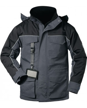 Parka Cardigan Gr. M grau/schwarz 100% PA 1 St. ELYSEE