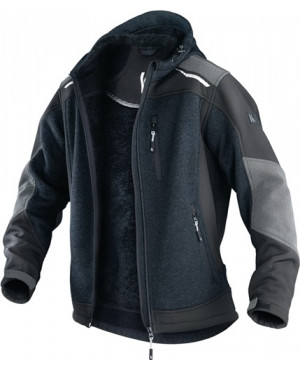 Strickjacke 1741 Gr.XL dunkelgrau/schwarz 100%PES KÜBLER WORKWEAR