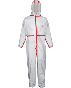 Schutzoverall CoverStar Plus® Gr.L (54/56) weiß/rot Kat.III