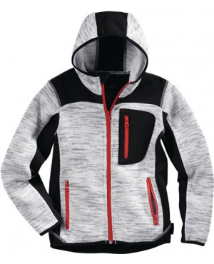 Kinderstrickjacke Gr.110/116 grau/schwarz 100% PES Scheibler