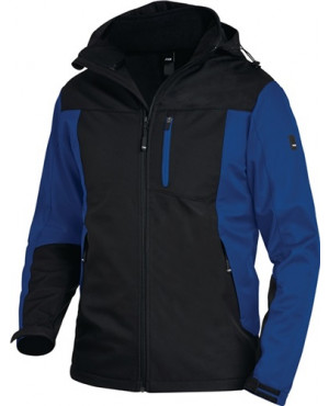 Softshelljacke JANNIK Gr.XXL royal/schwarz 100% PES