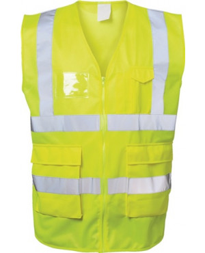 Warnweste ALBIN Gr.XL gelb 100%PES EN ISO 20471 Kl.EN ISO 13688 FELDTMANN