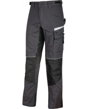 Bundhose Flash Gr.48 asfalt grey 63% PES/34% CO/3% EL U-Power
