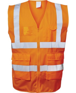 Warnweste EWALD Gr.XXXL orange 100%PES EN ISO 20471 Kl.EN ISO 13688 FELDTMANN
