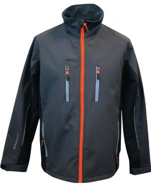 Softshelljacke Gr.XL dunkelgrau/schwarz 100% PES