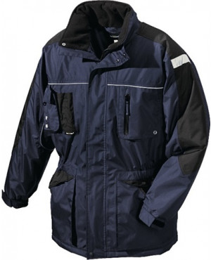 Winterparka AALBORG Gr.L marine/schwarz 100% PES BIG