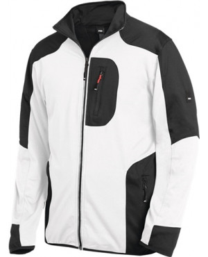 Jersey-Fleecejacke RALF Gr.M weiß/anthrazit 91%PES/9%EL FHB