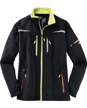 Softshelljacke Terrax Workwear Gr.XL schwarz/limette 100% PES Terrax