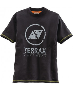 Herren T-Shirt Terrax Workwear Gr.M schwarz/limette 100%CO