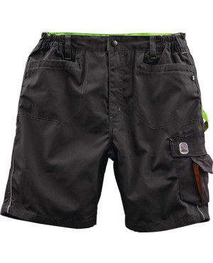 Herren Shorts Gr.48 schwarz/limette 65%PES/35%CO