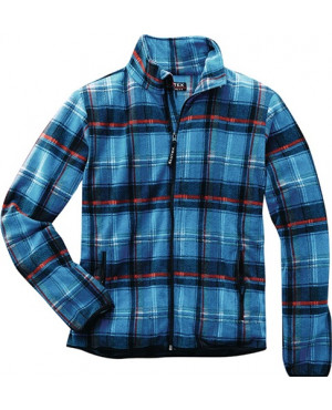 Fleecejacke Dolomit Gr.XXXL blau-kariert 100%PES SCHEIBLER