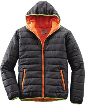 Herren Steppjacke Terrax Workwear Gr.L schwarz/limette 100% PES