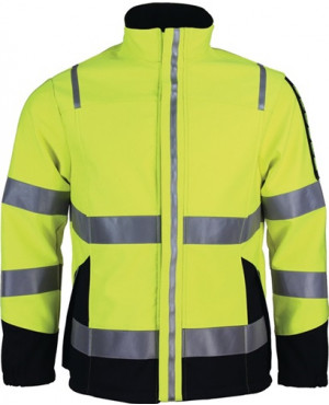 Warnschutzsoftshelljacke Multinorm Gr.XL gelb/marineblau