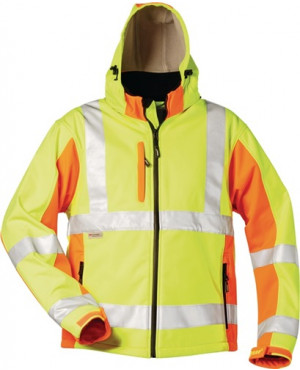 Warnschutz-Softshelljacke JIM Gr.XXL gelb/orange 100%PES
