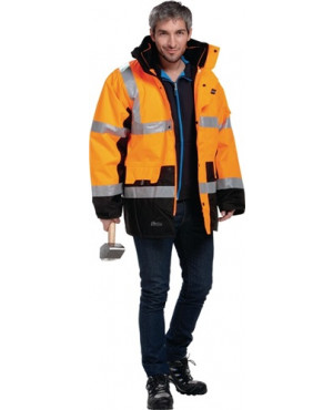 Warnschutz-Parka Gr. XXL orange 100% PES