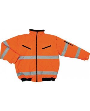 Warnschutz-Pilotenjacke Gr. M orange 100% PES