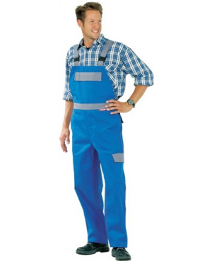 Schweißerschutz-Latzhose Major Protect Gr. 52 kornblau/grau