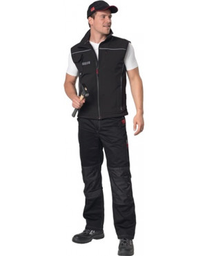 Cap universal schwarz/rot 65% Nyl./35%CO TERRATREND