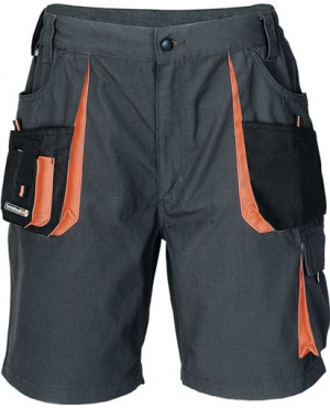Herrenshorts Gr. 58 dunkelgrau/schwarz/orange 65% PES/35% CO TERRATREND