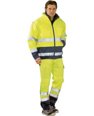 Warnschutz-Comfortjacke Gr. L gelb/marine 100% PES PLANAM