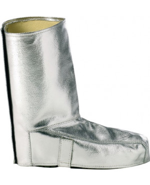 Gamaschen m. Klettverschluss L.ca. 36 cm silber Preox-Aramidgewebe Jutec