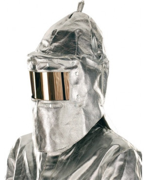 Hitzeschutzhaube universal silber AR Gewebe Jutec