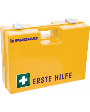Erste Hilfe Koffer BAUBRANCHE B260xH170xT110ca.mm gelb PROMAT