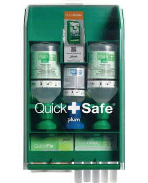 QuickSafe Box Basic befüllt PLUM