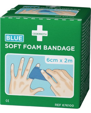 Pflaster u.Bandage Soft Foam selbsthaftend elastisch,blau