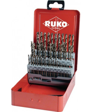 Spiralbohrersatz DIN338 Typ N D.1-5,9x0,1mm HSS-Co5 50tlg.Metallkassette