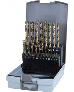 Spiralbohrersatz DIN338 Typ VA D.1-10x0,5mm HSS-Co5 19tlg.Ku.-Kassette RUKO