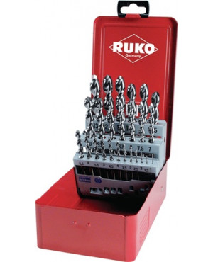 Spiralbohrersatz DIN338 Typ N TL 3000 D.1-13x0,5mm HSS 25tlg.Metallkassette