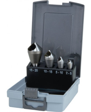 Querlochsenkersatz 2-5/5-10/10-15/15-20mm HSS-Co5 4 tlg. Ku.-Kassette RUKO