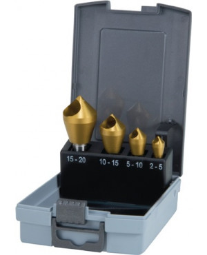 Querlochsenkersatz 2-5/5-10/10-15/15-20mm HSS-TiN 4 tlg. Ku.-Kassette RUKO