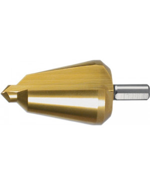 Blechschälbohrer Bohrber.24-40mm HSS TiN Gesamt-L.89mm Z.2 RUKO