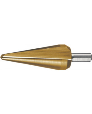 Blechschälbohrer Bohrber.5-22,5mm HSS TiN Gesamt-L.79mm Z.2 RUKO