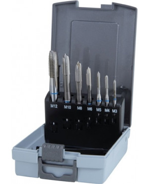 Maschinengewindebohrerset DIN371/376 Form B M3-M12 7tlg.HSS Ku.-Kassette RUKO